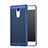 Coque Plastique Rigide Mailles Filet pour Huawei Enjoy 6 Bleu