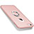 Coque Plastique Rigide Mat et Support Bague Anneau pour Apple iPhone 6 Plus Rose Petit