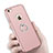 Coque Plastique Rigide Mat et Support Bague Anneau pour Apple iPhone 6S Rose