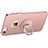 Coque Plastique Rigide Mat et Support Bague Anneau pour Apple iPhone SE Rose Petit