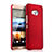 Coque Plastique Rigide Mat pour HTC One Me Rouge