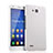 Coque Plastique Rigide Mat pour Huawei Honor 3X G750 Blanc