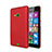 Coque Plastique Rigide Mat pour Microsoft Lumia 535 Rouge