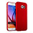 Coque Plastique Rigide Mat pour Samsung Galaxy S6 Duos SM-G920F G9200 Rouge