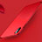 Coque Plastique Rigide Mat W01 pour Apple iPhone Xs Max Rouge Petit