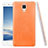 Coque Plastique Rigide Motif Cuir pour Xiaomi Mi 4 LTE Orange