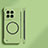 Coque Plastique Rigide Sans Cadre Etui Housse Mat avec Mag-Safe Magnetic Magnetique pour OnePlus 12R 5G Pastel Vert