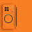 Coque Plastique Rigide Sans Cadre Etui Housse Mat avec Mag-Safe Magnetic Magnetique pour Vivo X90 5G Orange