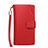 Coque Pochette Cuir Portefeuille Universel Rouge Petit