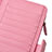 Coque Pochette Cuir Universel H38 Rose Petit