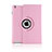 Coque Portefeuille Cuir Rotatif pour Apple iPad 2 Rose Petit