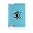 Coque Portefeuille Cuir Rotatif pour Apple iPad 3 Bleu Ciel Petit