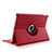 Coque Portefeuille Cuir Rotatif pour Apple iPad Air 2 Rouge