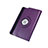 Coque Portefeuille Cuir Rotatif pour Apple iPad Mini 2 Violet Petit