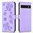 Coque Portefeuille Fleurs Livre Cuir Etui Clapet BF1 pour Google Pixel 7 Pro 5G Violet