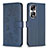 Coque Portefeuille Fleurs Livre Cuir Etui Clapet BF1 pour Huawei Honor 90 Pro 5G Bleu