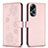 Coque Portefeuille Fleurs Livre Cuir Etui Clapet BF1 pour Oppo A38 Petit