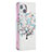 Coque Portefeuille Fleurs Livre Cuir Etui Clapet L01 pour Apple iPhone 13 Mini Mixte Petit