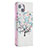 Coque Portefeuille Fleurs Livre Cuir Etui Clapet L01 pour Apple iPhone 15 Mixte Petit