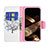 Coque Portefeuille Fleurs Livre Cuir Etui Clapet L01 pour Apple iPhone 15 Mixte Petit