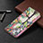 Coque Portefeuille Fleurs Livre Cuir Etui Clapet L02 pour Apple iPhone 13 Mixte Petit