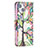 Coque Portefeuille Fleurs Livre Cuir Etui Clapet L02 pour Apple iPhone 15 Mixte Petit