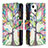 Coque Portefeuille Fleurs Livre Cuir Etui Clapet L03 pour Apple iPhone 15 Plus Mixte