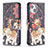 Coque Portefeuille Fleurs Livre Cuir Etui Clapet L07 pour Apple iPhone 13 Mixte