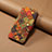 Coque Portefeuille Fleurs Livre Cuir Etui Clapet MT2 pour Samsung Galaxy A53 5G Marron