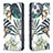 Coque Portefeuille Fleurs Livre Cuir Etui Clapet pour Apple iPhone 15 Mixte