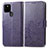 Coque Portefeuille Fleurs Livre Cuir Etui Clapet pour Google Pixel 5a 5G Violet