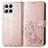 Coque Portefeuille Fleurs Livre Cuir Etui Clapet pour Huawei Honor X8 4G Petit