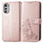 Coque Portefeuille Fleurs Livre Cuir Etui Clapet pour Motorola Moto E32s Petit