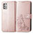 Coque Portefeuille Fleurs Livre Cuir Etui Clapet pour Motorola Moto G Stylus (2021) Rose