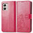 Coque Portefeuille Fleurs Livre Cuir Etui Clapet pour Motorola Moto G53 5G Rose Rouge