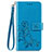 Coque Portefeuille Fleurs Livre Cuir Etui Clapet pour Motorola Moto One Fusion Plus Bleu