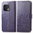 Coque Portefeuille Fleurs Livre Cuir Etui Clapet pour OnePlus 10 Pro 5G Violet