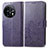 Coque Portefeuille Fleurs Livre Cuir Etui Clapet pour OnePlus 11 5G Violet