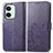 Coque Portefeuille Fleurs Livre Cuir Etui Clapet pour OnePlus Nord 3 5G Violet