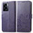 Coque Portefeuille Fleurs Livre Cuir Etui Clapet pour OnePlus Nord N300 5G Violet