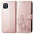 Coque Portefeuille Fleurs Livre Cuir Etui Clapet pour Oppo A16K Rose