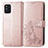 Coque Portefeuille Fleurs Livre Cuir Etui Clapet pour Oppo Find X3 Pro 5G Rose