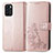 Coque Portefeuille Fleurs Livre Cuir Etui Clapet pour Oppo Reno6 Z 5G Rose