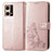 Coque Portefeuille Fleurs Livre Cuir Etui Clapet pour Oppo Reno8 4G Rose