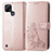 Coque Portefeuille Fleurs Livre Cuir Etui Clapet pour Realme C21 Petit