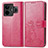 Coque Portefeuille Fleurs Livre Cuir Etui Clapet pour Realme GT Neo6 5G Rose Rouge