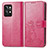 Coque Portefeuille Fleurs Livre Cuir Etui Clapet pour Realme GT2 Pro 5G Rose Rouge