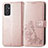 Coque Portefeuille Fleurs Livre Cuir Etui Clapet pour Samsung Galaxy A15 4G Rose