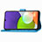 Coque Portefeuille Fleurs Livre Cuir Etui Clapet pour Samsung Galaxy A22 4G Petit