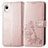 Coque Portefeuille Fleurs Livre Cuir Etui Clapet pour Samsung Galaxy A22 5G SC-56B Rose